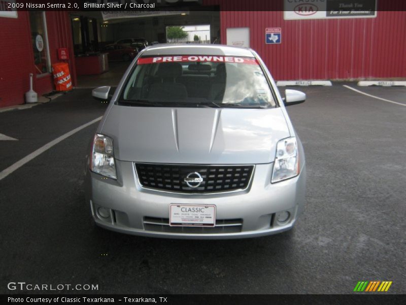 Brilliant Silver / Charcoal 2009 Nissan Sentra 2.0