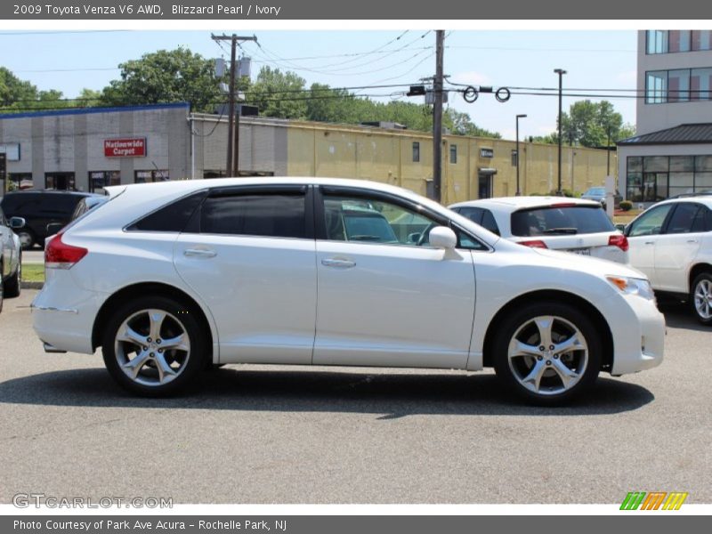 Blizzard Pearl / Ivory 2009 Toyota Venza V6 AWD