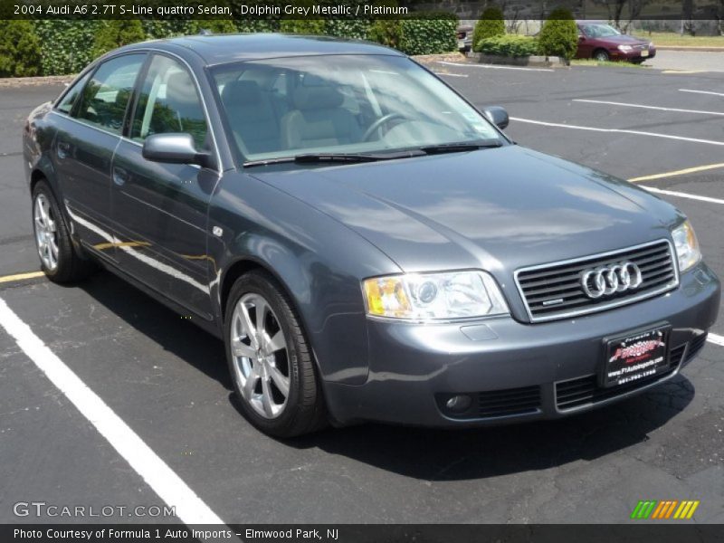 Dolphin Grey Metallic / Platinum 2004 Audi A6 2.7T S-Line quattro Sedan