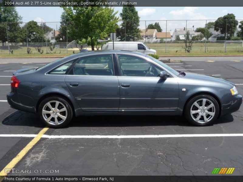Dolphin Grey Metallic / Platinum 2004 Audi A6 2.7T S-Line quattro Sedan