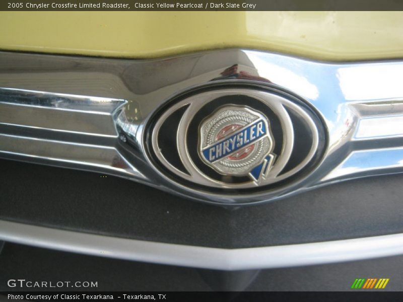 Classic Yellow Pearlcoat / Dark Slate Grey 2005 Chrysler Crossfire Limited Roadster