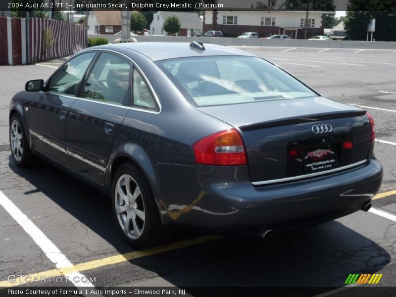 Dolphin Grey Metallic / Platinum 2004 Audi A6 2.7T S-Line quattro Sedan
