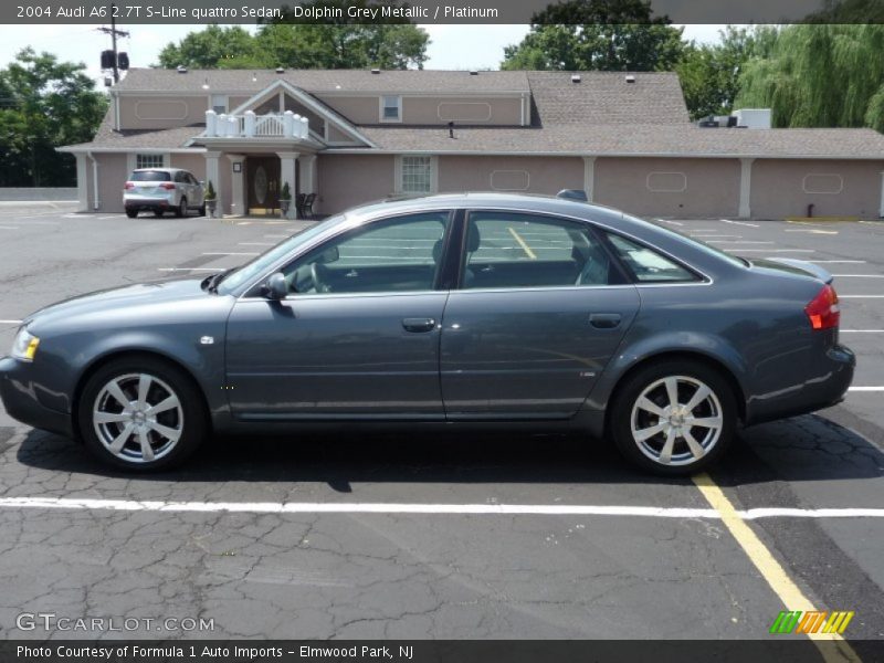 Dolphin Grey Metallic / Platinum 2004 Audi A6 2.7T S-Line quattro Sedan