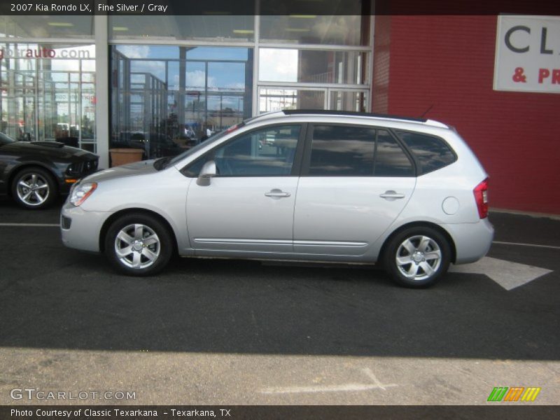 Fine Silver / Gray 2007 Kia Rondo LX