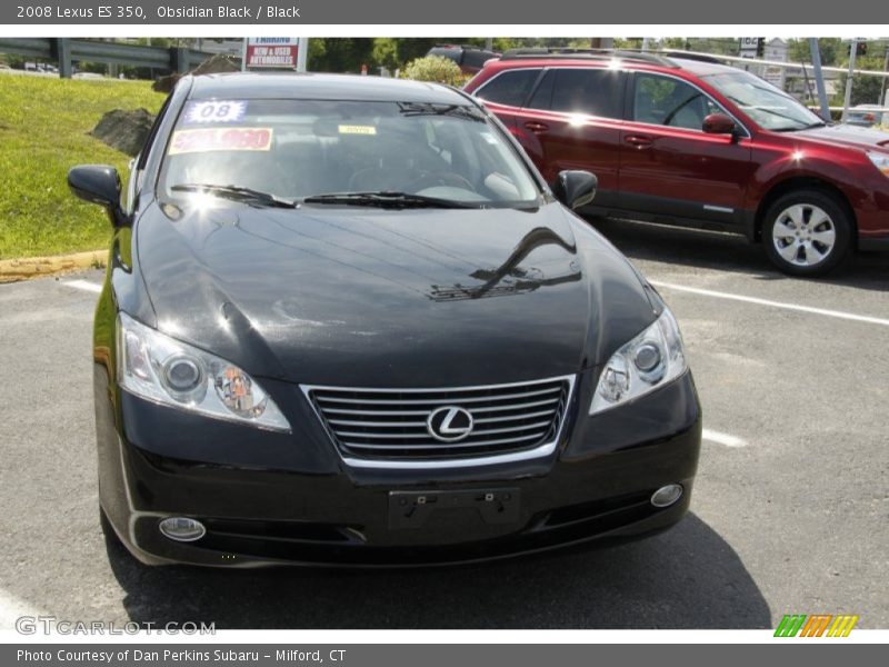 Obsidian Black / Black 2008 Lexus ES 350