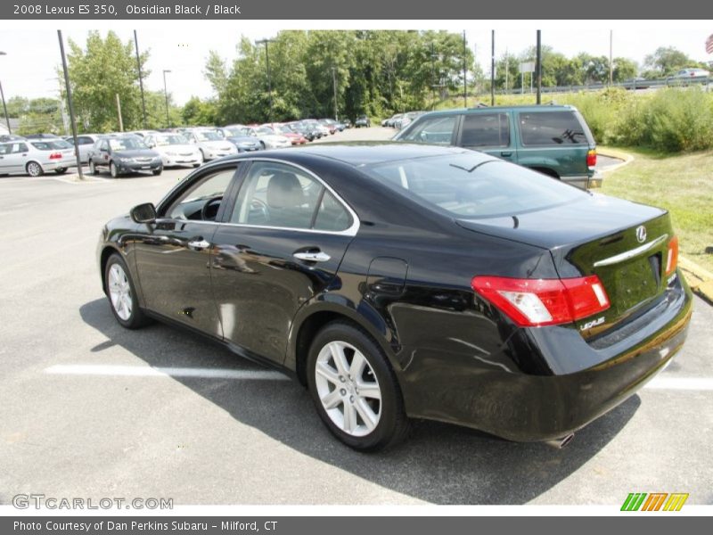 Obsidian Black / Black 2008 Lexus ES 350