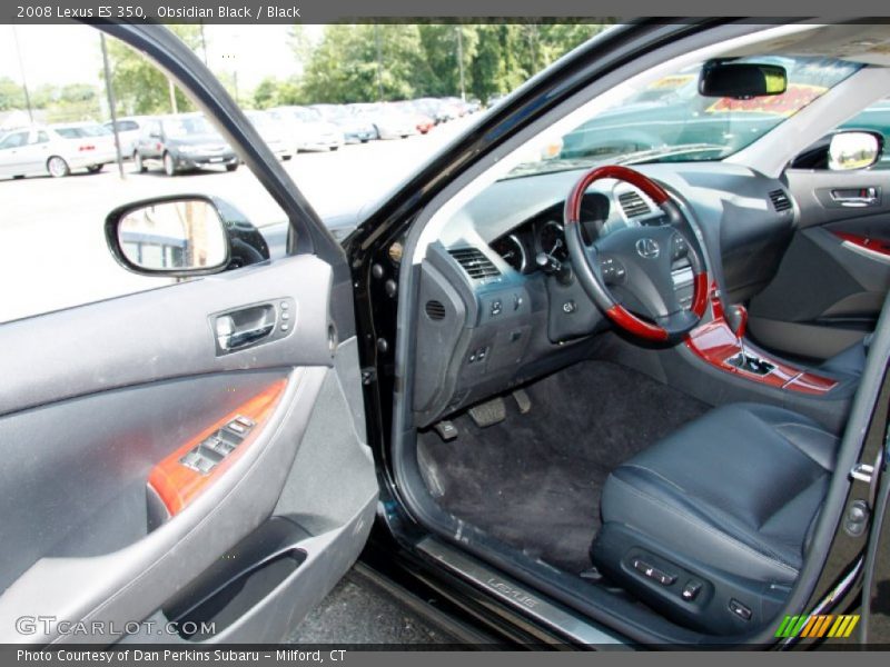 Obsidian Black / Black 2008 Lexus ES 350