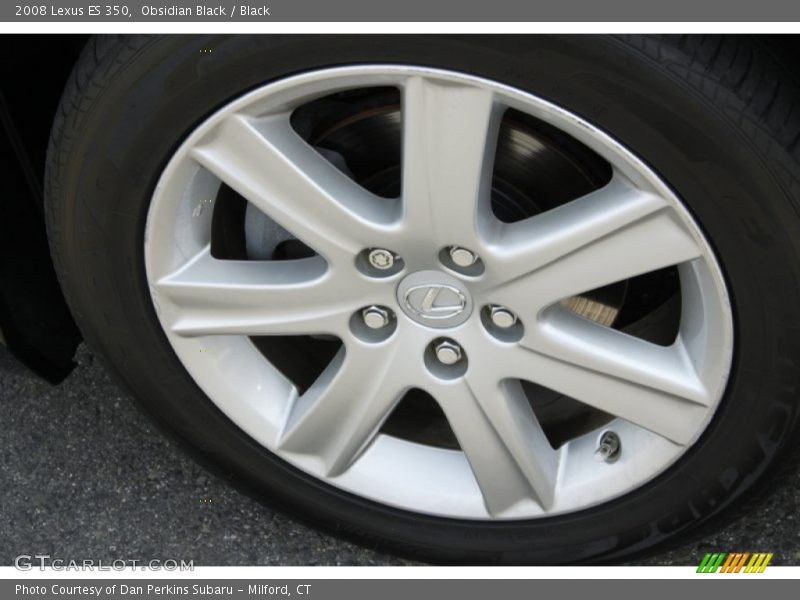 Obsidian Black / Black 2008 Lexus ES 350