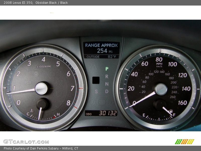 Obsidian Black / Black 2008 Lexus ES 350