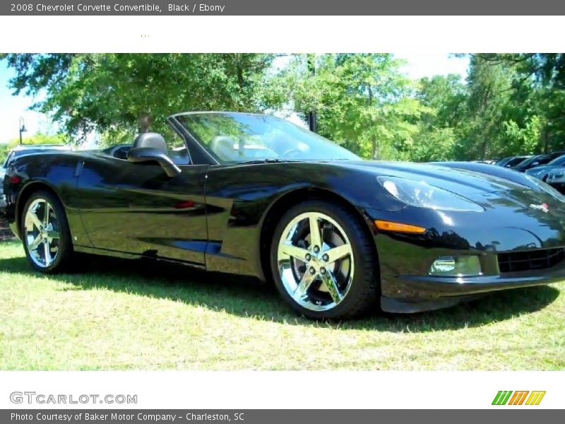 Black / Ebony 2008 Chevrolet Corvette Convertible