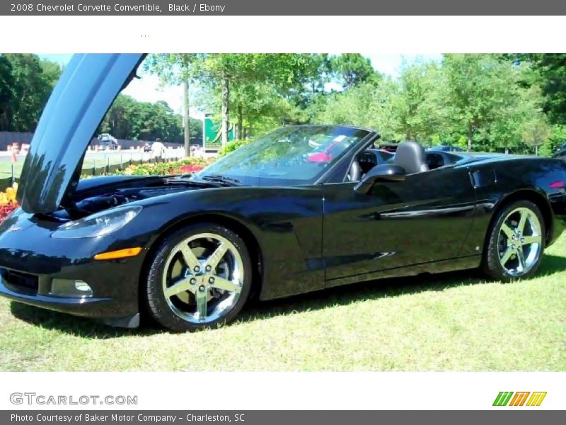 Black / Ebony 2008 Chevrolet Corvette Convertible