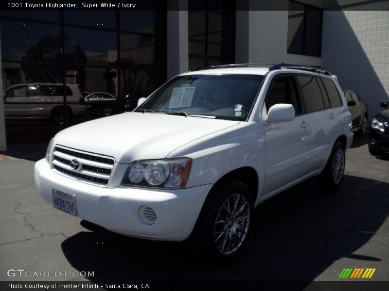 Super White / Ivory 2001 Toyota Highlander