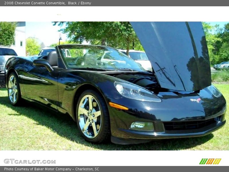 Black / Ebony 2008 Chevrolet Corvette Convertible