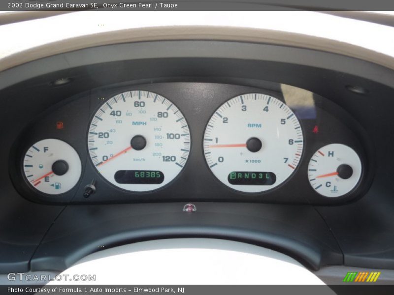 Onyx Green Pearl / Taupe 2002 Dodge Grand Caravan SE