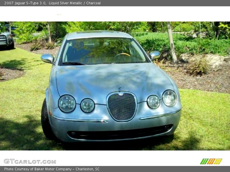 Liquid Silver Metallic / Charcoal 2007 Jaguar S-Type 3.0