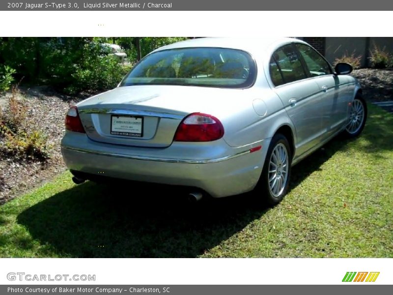 Liquid Silver Metallic / Charcoal 2007 Jaguar S-Type 3.0