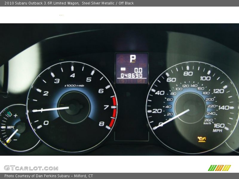 Steel Silver Metallic / Off Black 2010 Subaru Outback 3.6R Limited Wagon