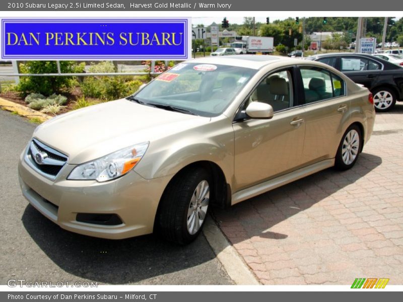Harvest Gold Metallic / Warm Ivory 2010 Subaru Legacy 2.5i Limited Sedan