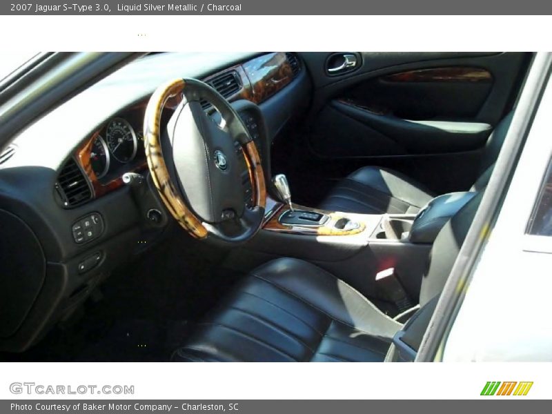 Liquid Silver Metallic / Charcoal 2007 Jaguar S-Type 3.0