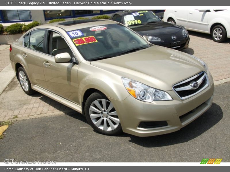 Harvest Gold Metallic / Warm Ivory 2010 Subaru Legacy 2.5i Limited Sedan