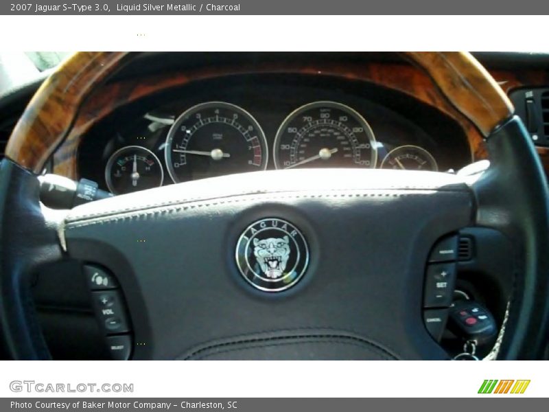 Liquid Silver Metallic / Charcoal 2007 Jaguar S-Type 3.0