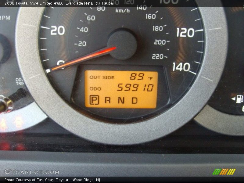Everglade Metallic / Taupe 2008 Toyota RAV4 Limited 4WD