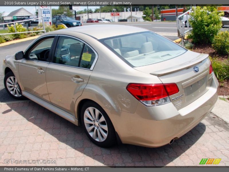 Harvest Gold Metallic / Warm Ivory 2010 Subaru Legacy 2.5i Limited Sedan