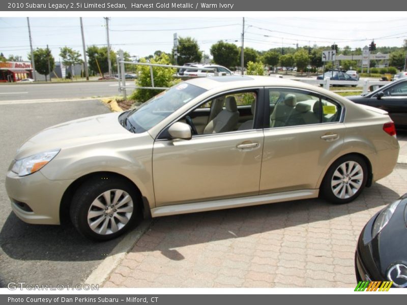 Harvest Gold Metallic / Warm Ivory 2010 Subaru Legacy 2.5i Limited Sedan