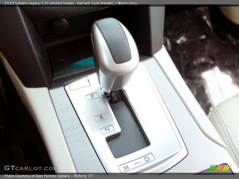  2010 Legacy 2.5i Limited Sedan Lineartronic CVT Automatic Shifter