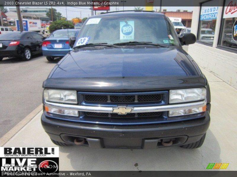 Indigo Blue Metallic / Graphite 2003 Chevrolet Blazer LS ZR2 4x4