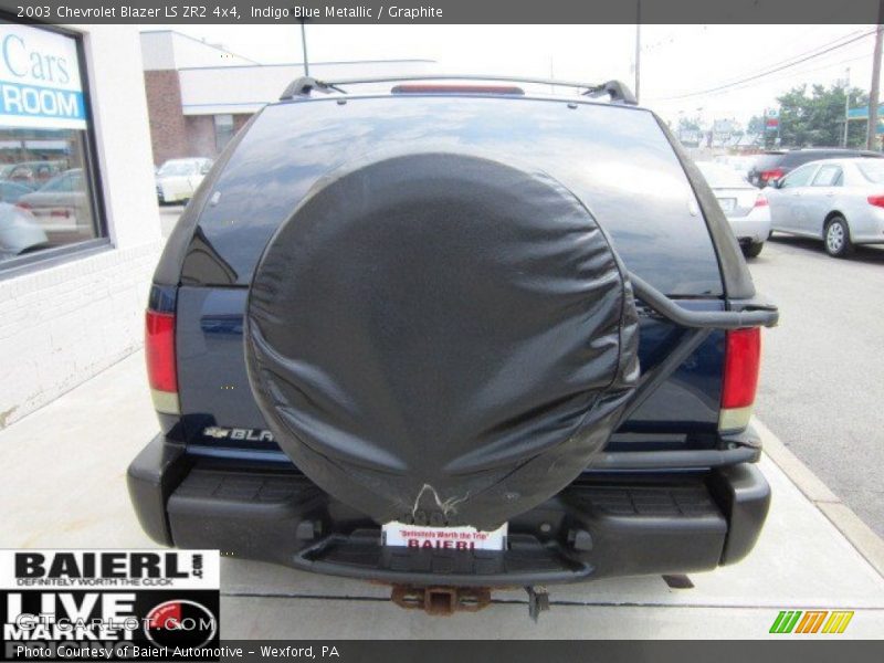 Indigo Blue Metallic / Graphite 2003 Chevrolet Blazer LS ZR2 4x4