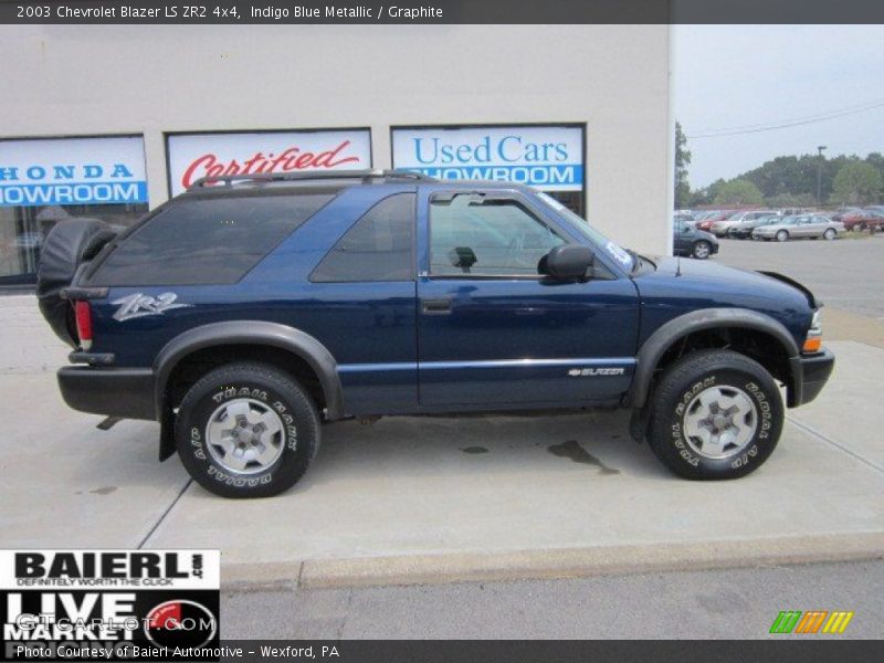Indigo Blue Metallic / Graphite 2003 Chevrolet Blazer LS ZR2 4x4