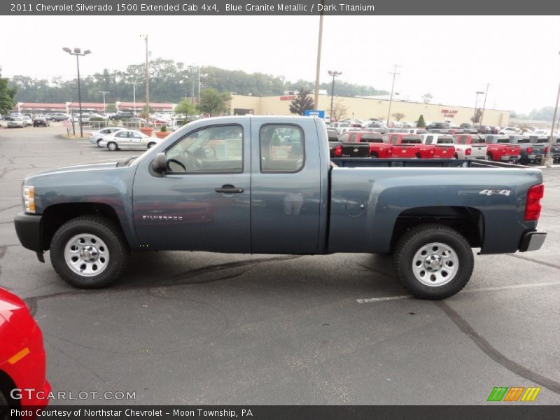  2011 Silverado 1500 Extended Cab 4x4 Blue Granite Metallic