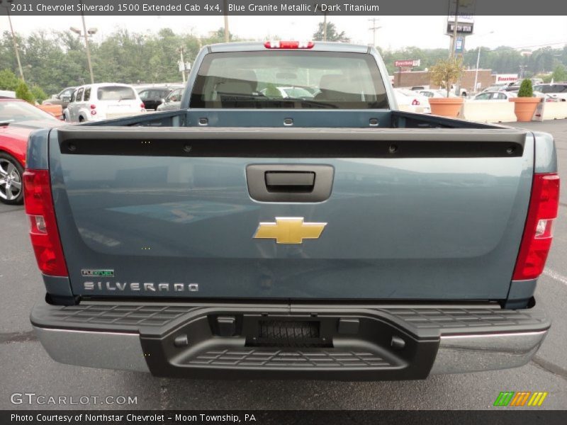 Blue Granite Metallic / Dark Titanium 2011 Chevrolet Silverado 1500 Extended Cab 4x4