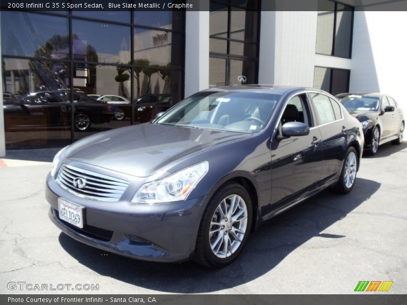 Blue Slate Metallic / Graphite 2008 Infiniti G 35 S Sport Sedan
