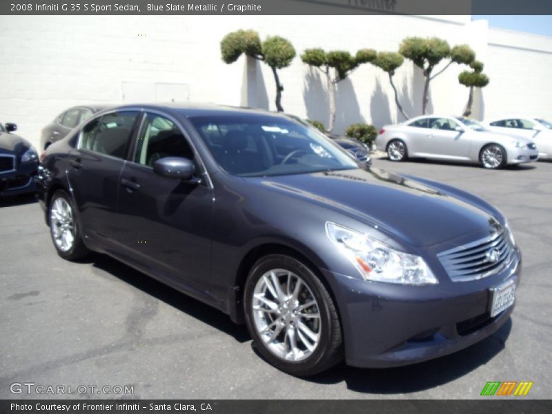 Blue Slate Metallic / Graphite 2008 Infiniti G 35 S Sport Sedan