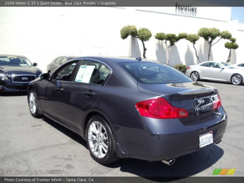 Blue Slate Metallic / Graphite 2008 Infiniti G 35 S Sport Sedan