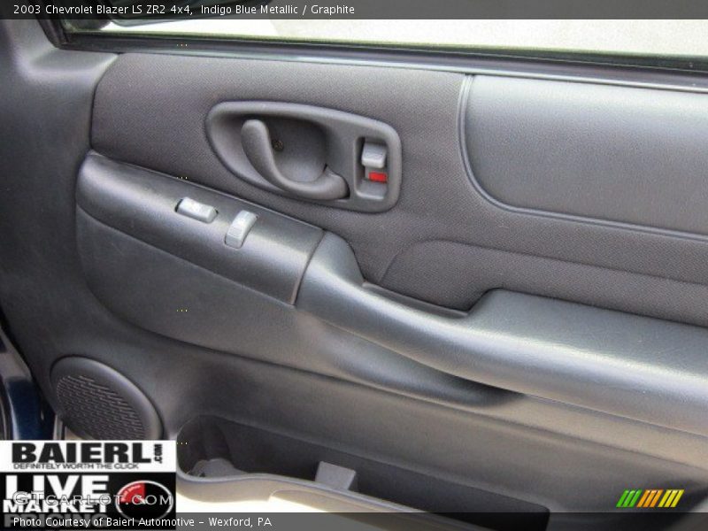 Indigo Blue Metallic / Graphite 2003 Chevrolet Blazer LS ZR2 4x4