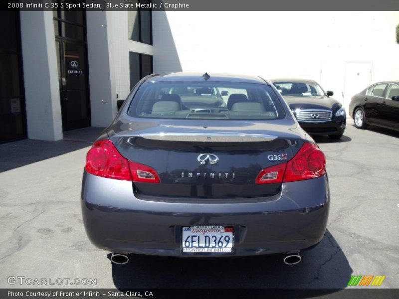 Blue Slate Metallic / Graphite 2008 Infiniti G 35 S Sport Sedan