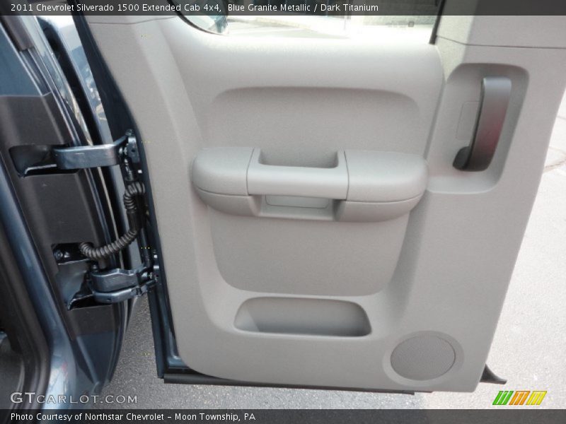 Blue Granite Metallic / Dark Titanium 2011 Chevrolet Silverado 1500 Extended Cab 4x4