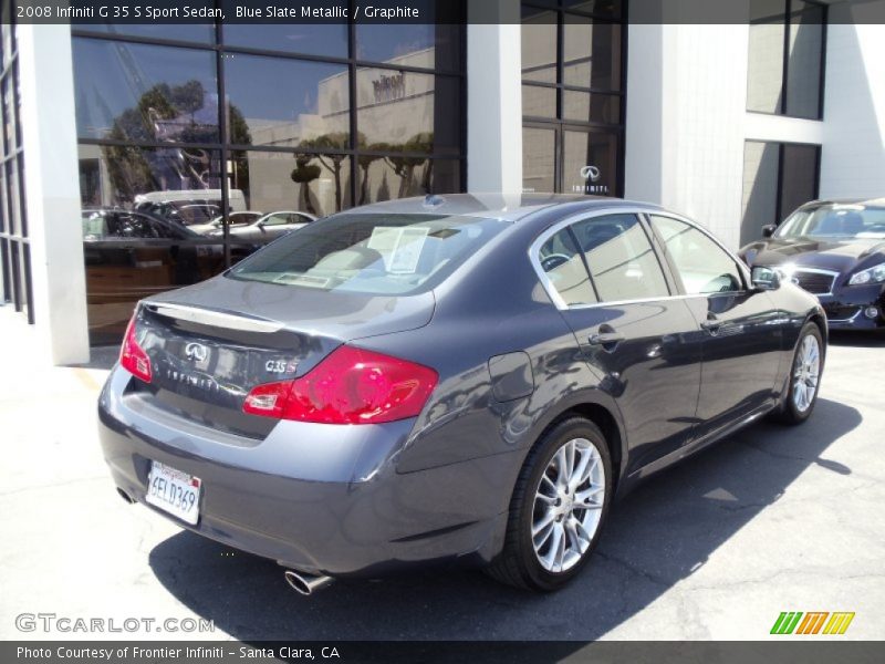 Blue Slate Metallic / Graphite 2008 Infiniti G 35 S Sport Sedan