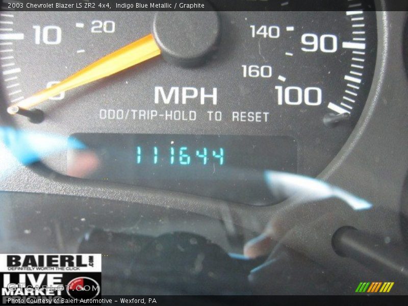 Indigo Blue Metallic / Graphite 2003 Chevrolet Blazer LS ZR2 4x4