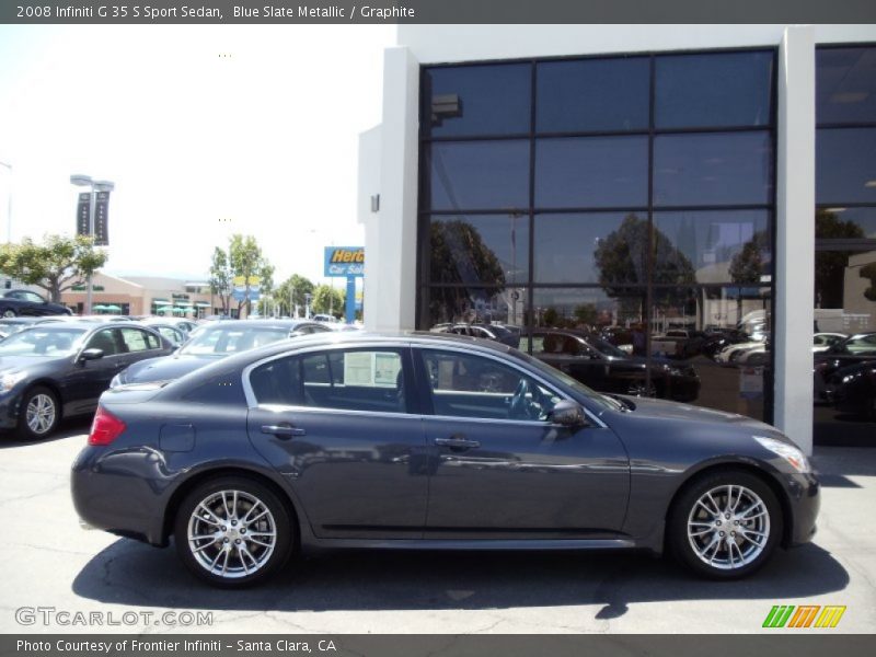 Blue Slate Metallic / Graphite 2008 Infiniti G 35 S Sport Sedan