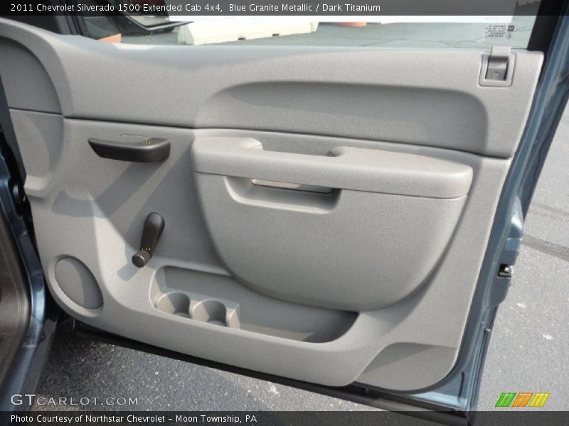 Blue Granite Metallic / Dark Titanium 2011 Chevrolet Silverado 1500 Extended Cab 4x4
