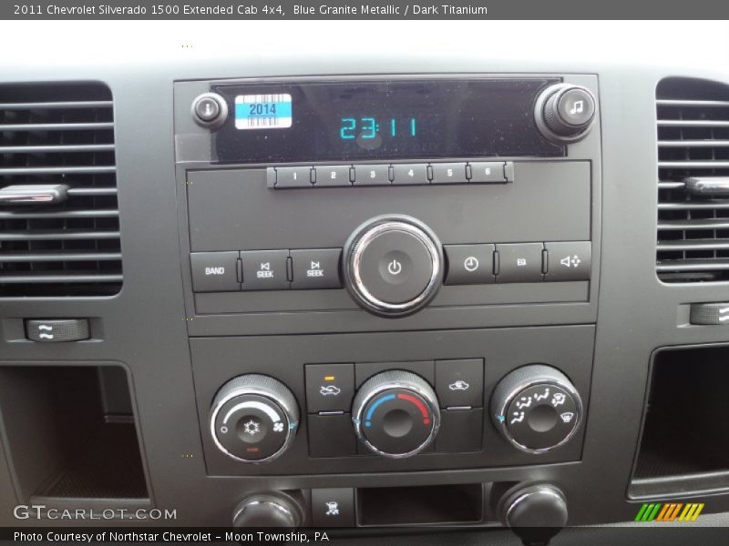 Blue Granite Metallic / Dark Titanium 2011 Chevrolet Silverado 1500 Extended Cab 4x4