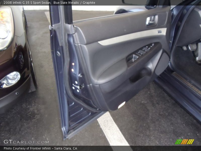 Blue Slate Metallic / Graphite 2008 Infiniti G 35 S Sport Sedan
