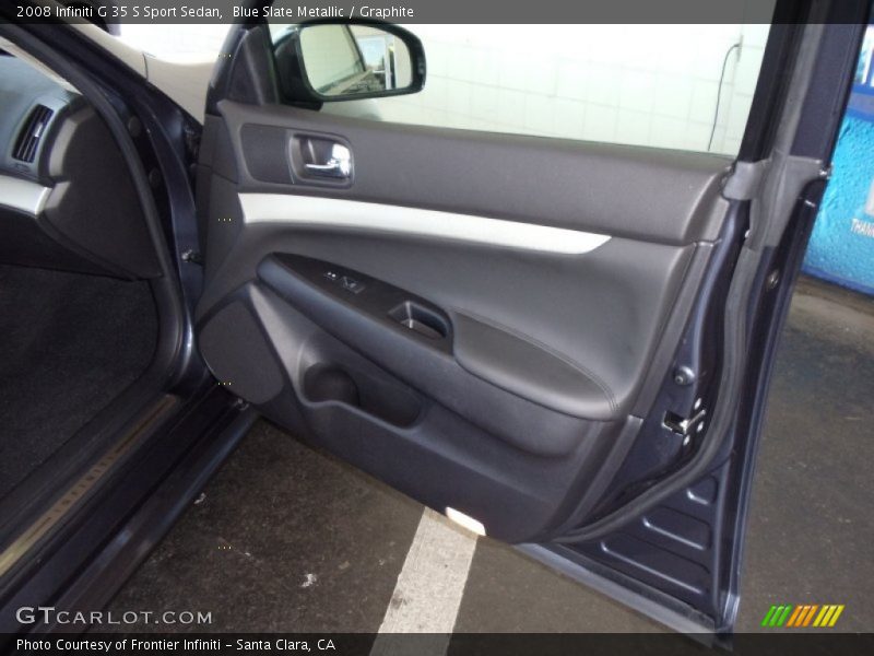 Blue Slate Metallic / Graphite 2008 Infiniti G 35 S Sport Sedan