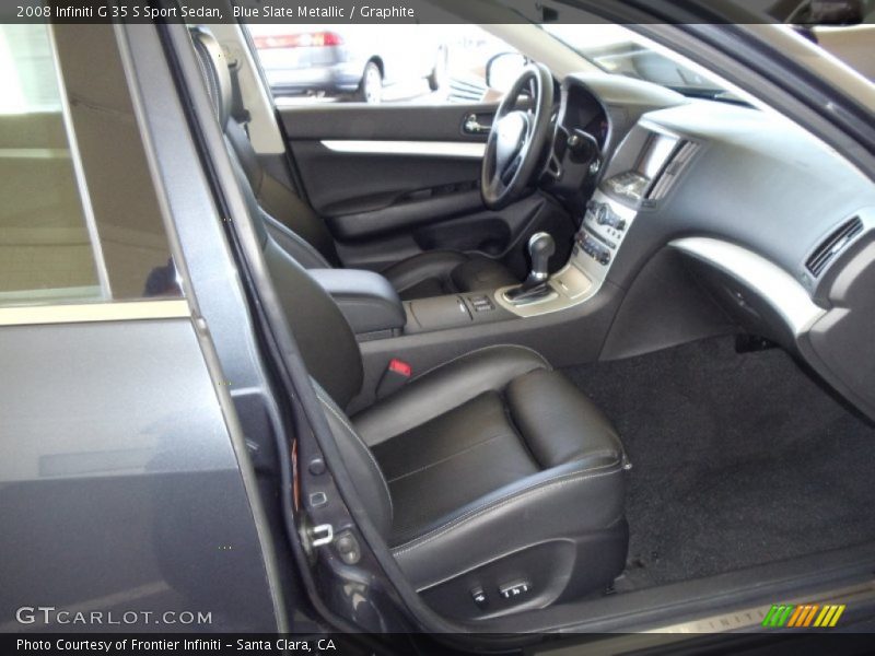Blue Slate Metallic / Graphite 2008 Infiniti G 35 S Sport Sedan