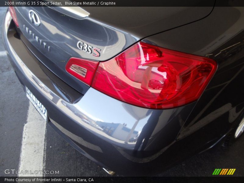 Blue Slate Metallic / Graphite 2008 Infiniti G 35 S Sport Sedan