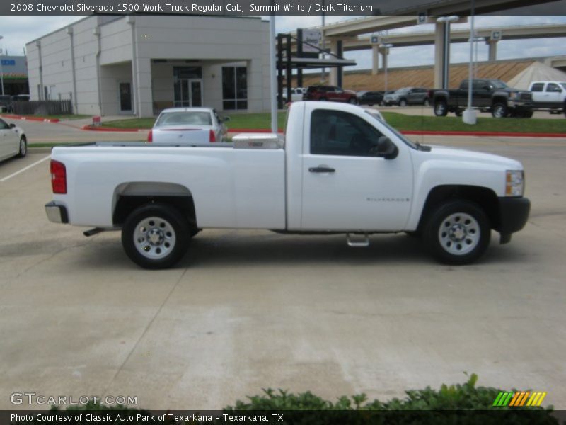 Summit White / Dark Titanium 2008 Chevrolet Silverado 1500 Work Truck Regular Cab